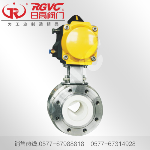 Q641TC 气动调节V型陶瓷球阀